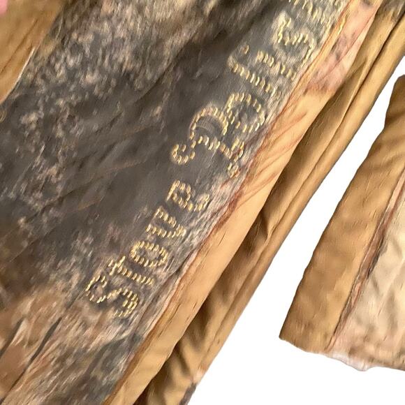 Scissors Paper Rock Vintage Belted Embellished Trench Tan Wild West Coat Jacket - Picture 5 of 11